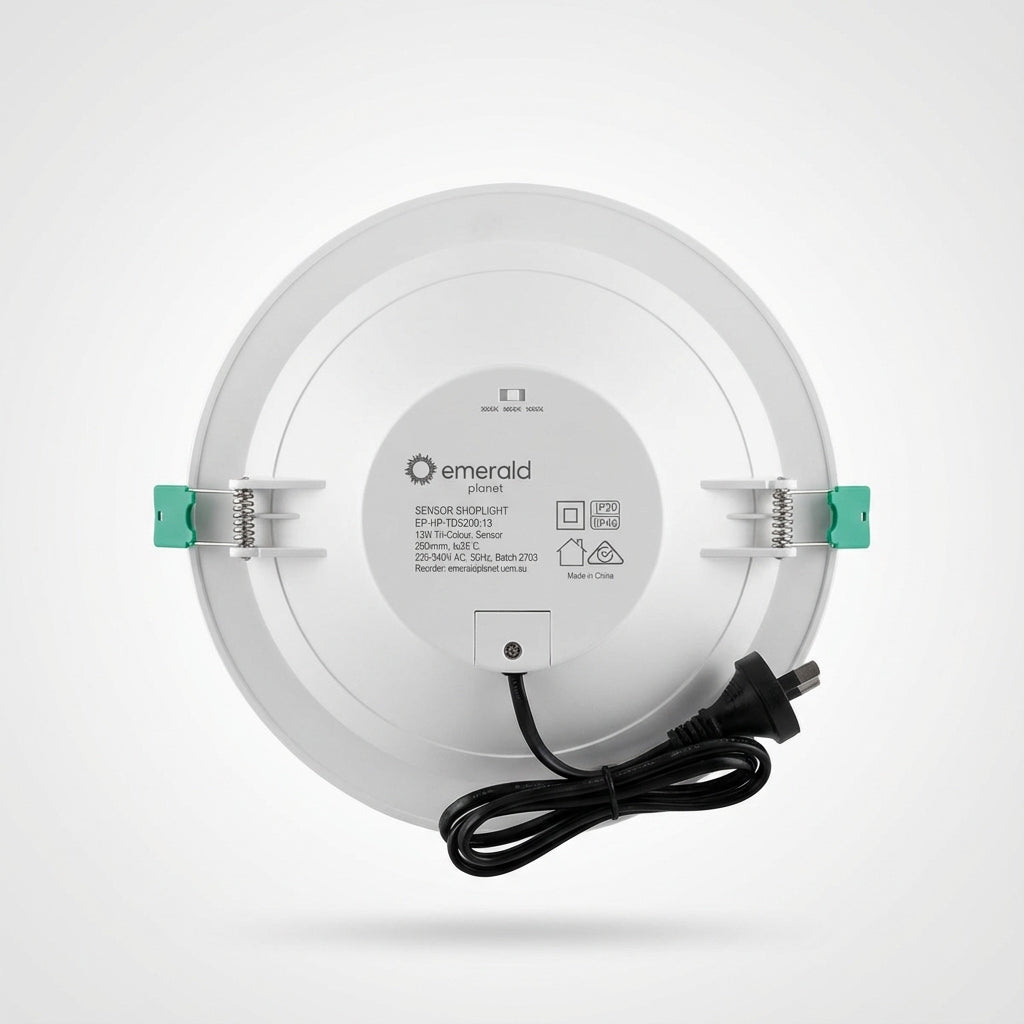 Emerald Planet LED Shoplight HP Eclipse Series G2 Tri-colour Dimmable 13W 200mm